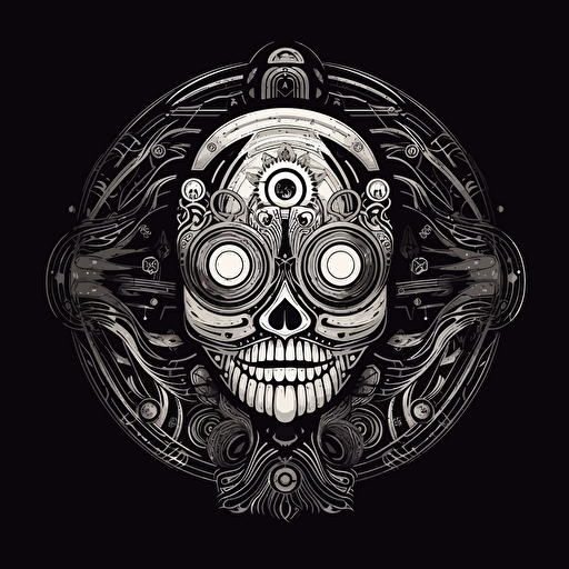 a FAComunica logo, black and white, vector art, 2D,