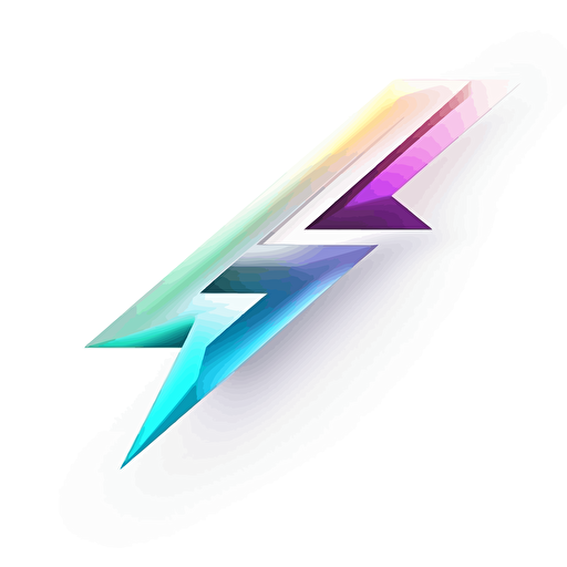 vectorized gradient, technological futuristic swosh arrow, white background