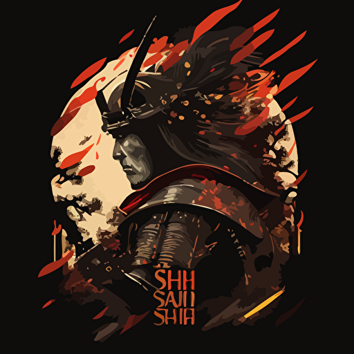 Shinto Samurai spirit vector image