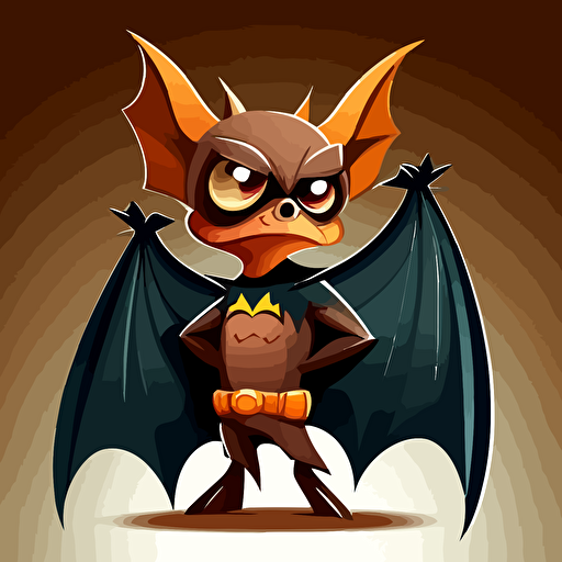 cartoon bat vector style