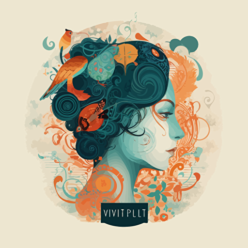 simple vector logo, working on spiritaul developement, inspired by Catrin Welz