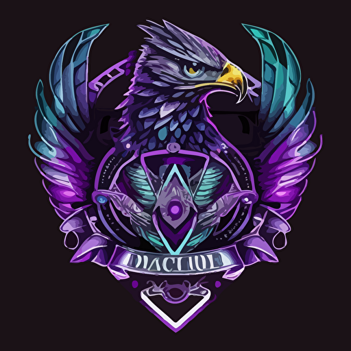 cool band logo for Diamond Eagle vector ultraviolet