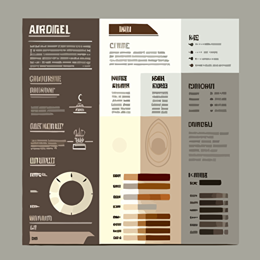Architect Curriculum Vitae design,neutral colors,highlight decor,minimalism,building vector