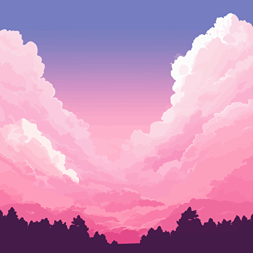 320x320px pink sky vector simple minimal background