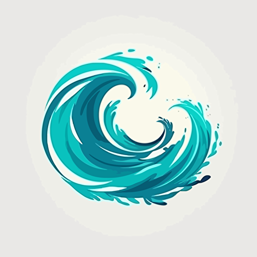 logo vague, dynamique, vectoriel