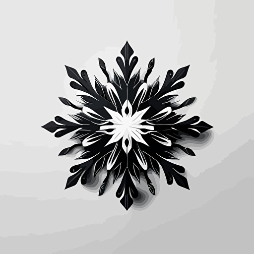 snowflake looks like an apple, minimalistic logo , black and white, linear, vector