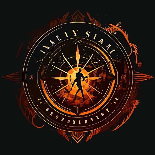 gym logo that uses a compass as the main focal image must be a vector logo