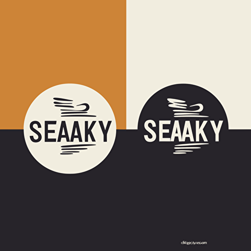 Create a modern minimalist logo of a speak easy bar, vector 2 color, Saul Bass,