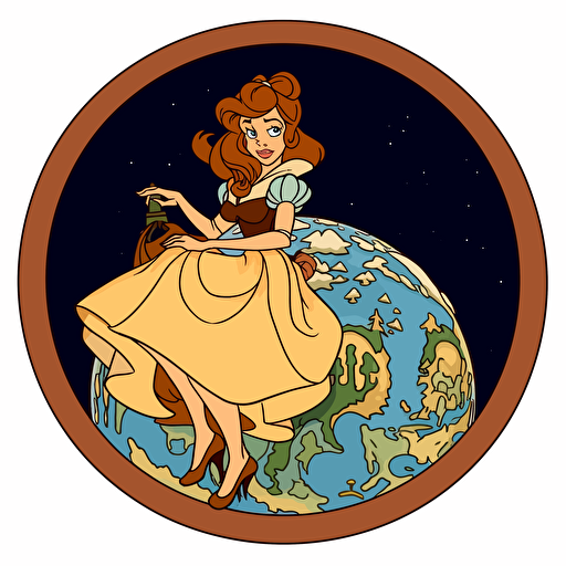a belle from above the earth in the earth at a different way than the earth and then you say the earth is belle, logo, vectorized.