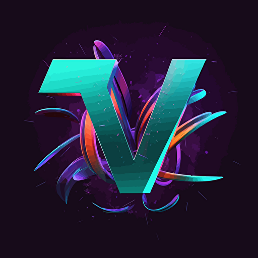 Create elegant vector logo including letters '7' and 'W' without deformation for a metaverse activity