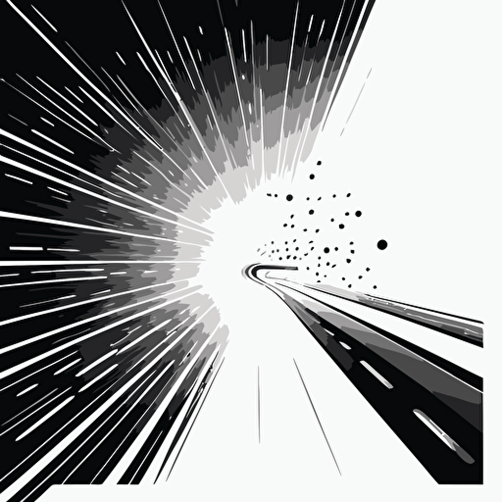what the universe looks like when you aree moving at the speed of light, vector, line, white background