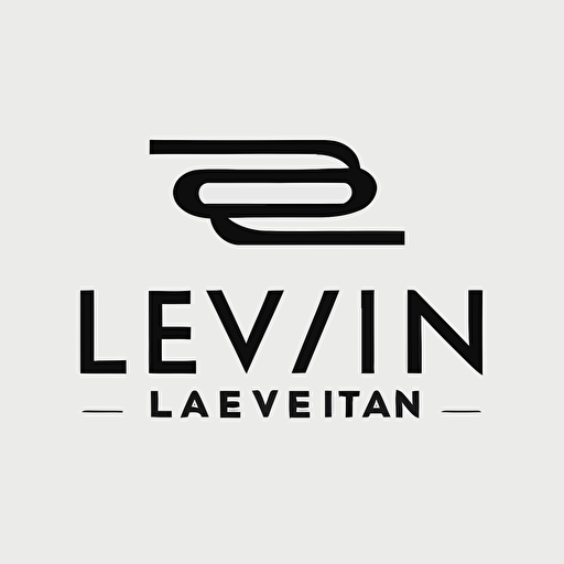 very simple modernist and timeless iconic logo for real estate lifestyle agency "LiveIn" with letters cleverly intertwined, black vector, on white background