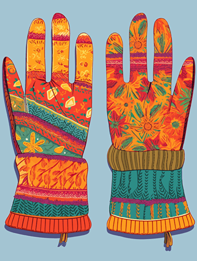 Expressionism, Arts and Culture, Print Design, Reggae Music, Independent Publishing, Hand Knitted Gloves,vector ,2d illustrator,