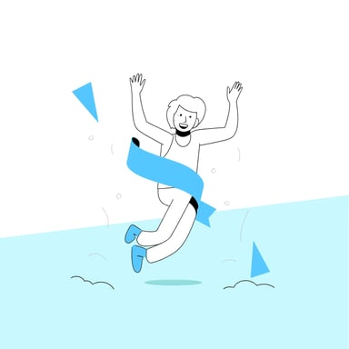 a person passing the finish line