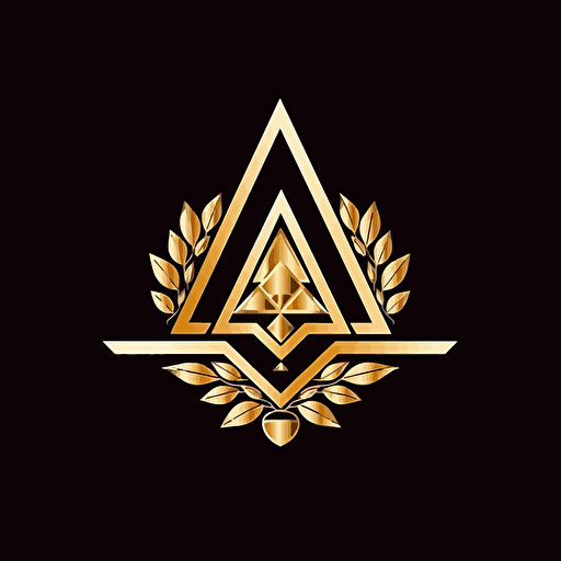 symbol of wealth, vector, 2d business logo, pass synonym of wealth