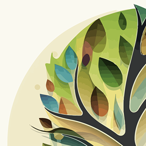 modern vector tree icon