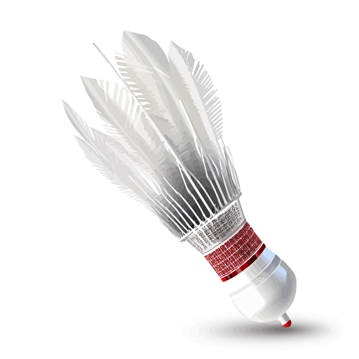 a shuttlecock, vector style