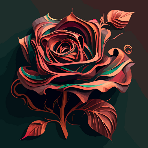 vector rose