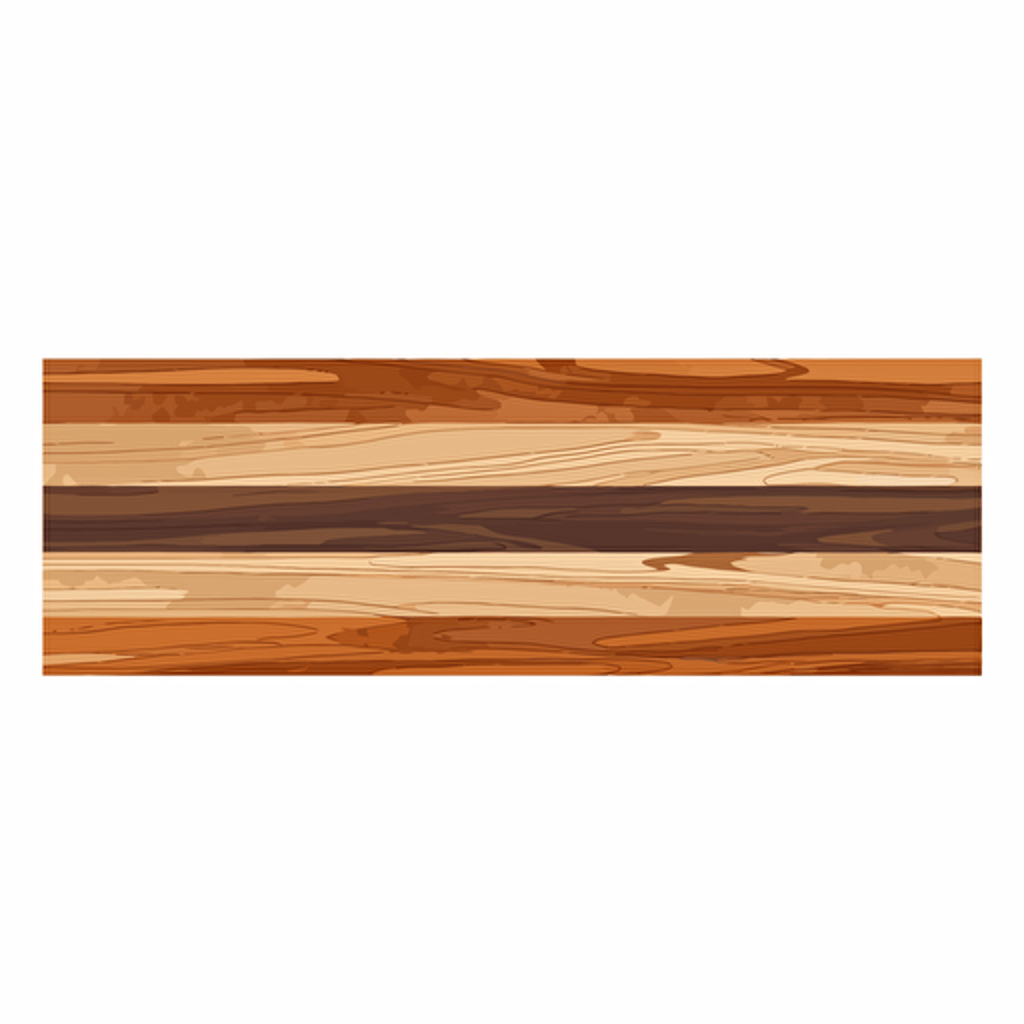 Simplified flat art vector image of a long square-shaped bordered wood on white background 3