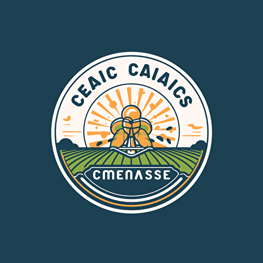 logo for crop science clean minimal vector