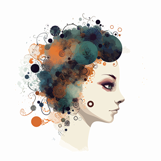 minimalistic vector logo, working on spiritaul developement, inspired by Catrin Welz