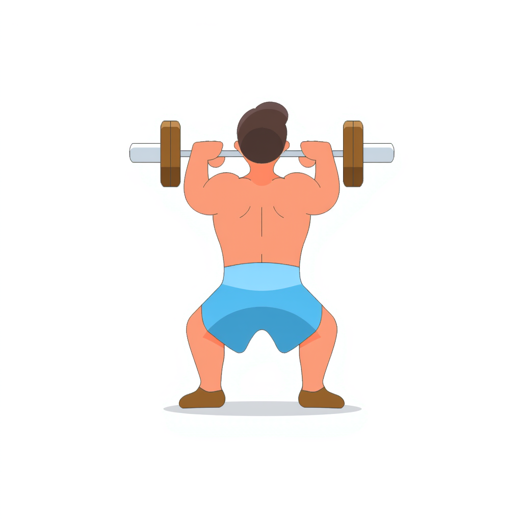 a person weightlifting