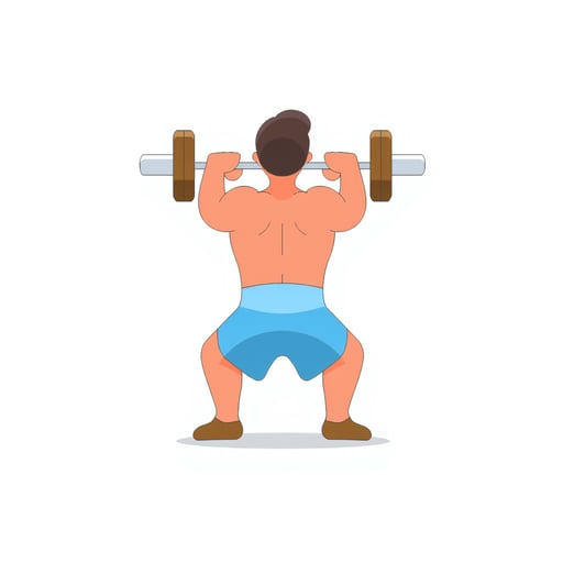 a person weightlifting