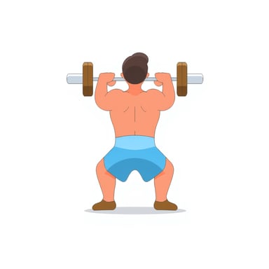 a person weightlifting