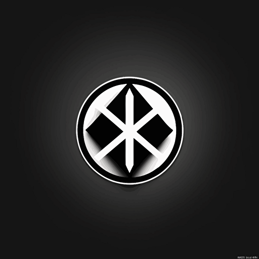 un logo en vectoriel XS en noir et blanc