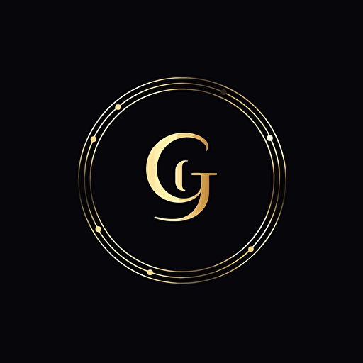 a lettermark of the Letter G I O, logo, serif font, vector, simple, jewelry logo