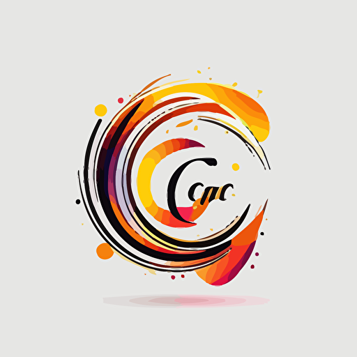 Abstract logo with c and t design elements Vector , c circle logo design vector image