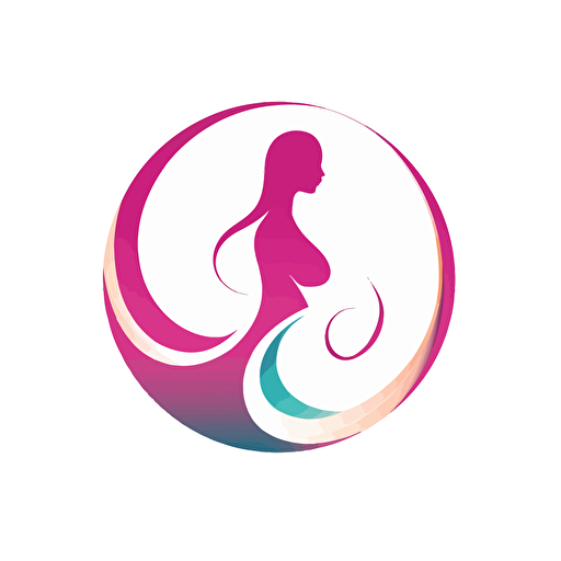 a simple vector logo symbolising women’s health and fertility