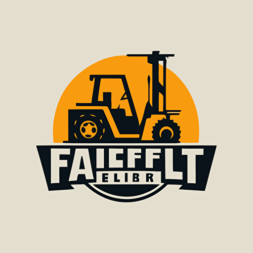 forklift logo, simple, vector, modern