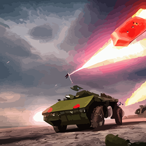 watermelon military vehicle epic weapons launching rockets battlefield russian city background concept digital 3d art style caspar david friedrich super rendered octane render military vehicle watermelon epic rtx dimensional dramatic light