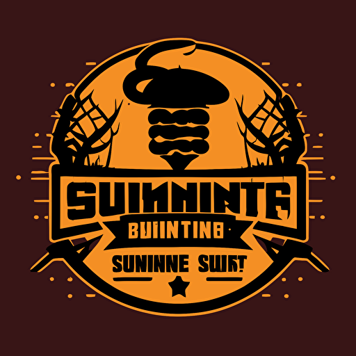 simple logo for a gaming tournament where a burgers creator go head to head in a gaming challenge, silhouettes, fortnite, burgers, vector