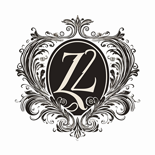 an elegant ZS::3 monogram, Sans Serif, vector logo, symbolizing a fashion clothing line