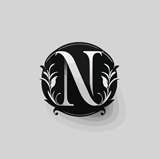simple brand logo, letter NA, logo, vector logo, vector design, logo design, design ideas, black and white, classic cool design, monograma, company