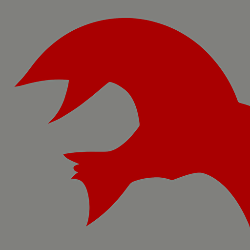 2 dimensional vector white eagle icon red background 2d cgsociety artstation octane render