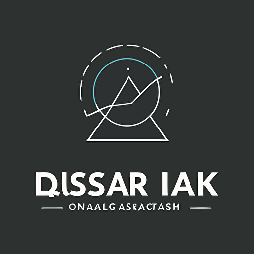 a simple modern logo for trading risk management ai called Quasar ai, high resolution, iconic, minimalist, flat vector