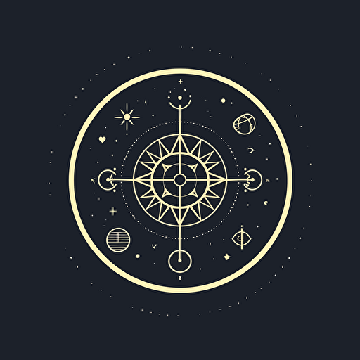 Stylish astrology consultancy logo, Apple Inc.