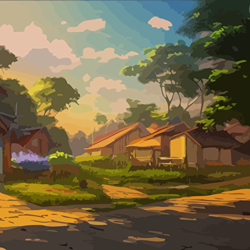 beautiful ultradetailed anime illustration south american village beeple 2d game background scrolling seamless parallax makoto shinkai thomas kinkade anime art wallpaper 4k trending artstation