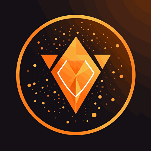 The logo is a stylized liter of beer consisting of geometric shapes such as triangles and curves. Beer foam is represented by superimposed translucent white circles that add a fluidity effect. The color scheme of the logo includes a warm amber color that fades to gold, creating a gradient reminiscent of the shades of beer::vector::flat 2d