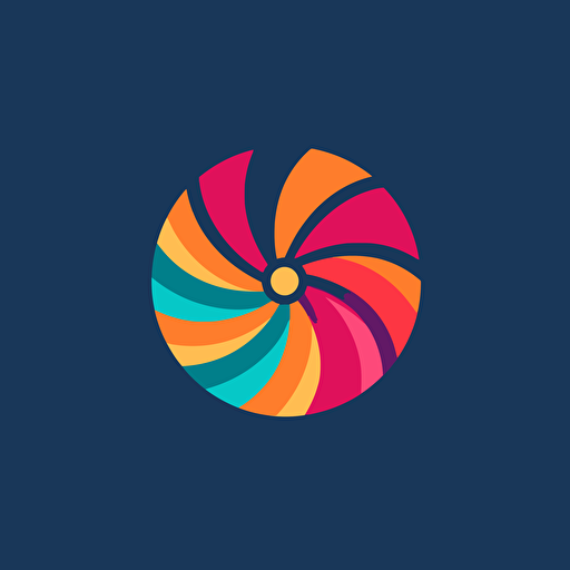 3-color flat vector logo for a company called Fan Follow