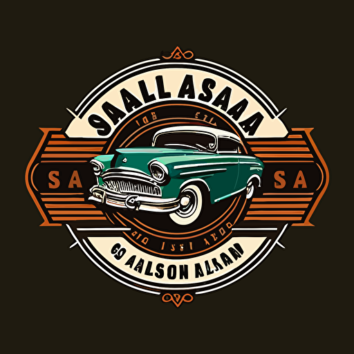 classic auto shop vector logo