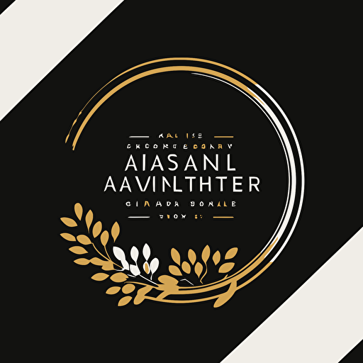 a minimalistic logo in vector style, elegant gold black white, for a Annual Customer Appreciation Event