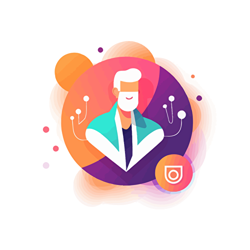 a vector logo of a healthcare marketplace company guiding consumers to find their best medicare plan