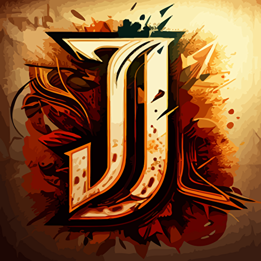 vector with the letter "J"