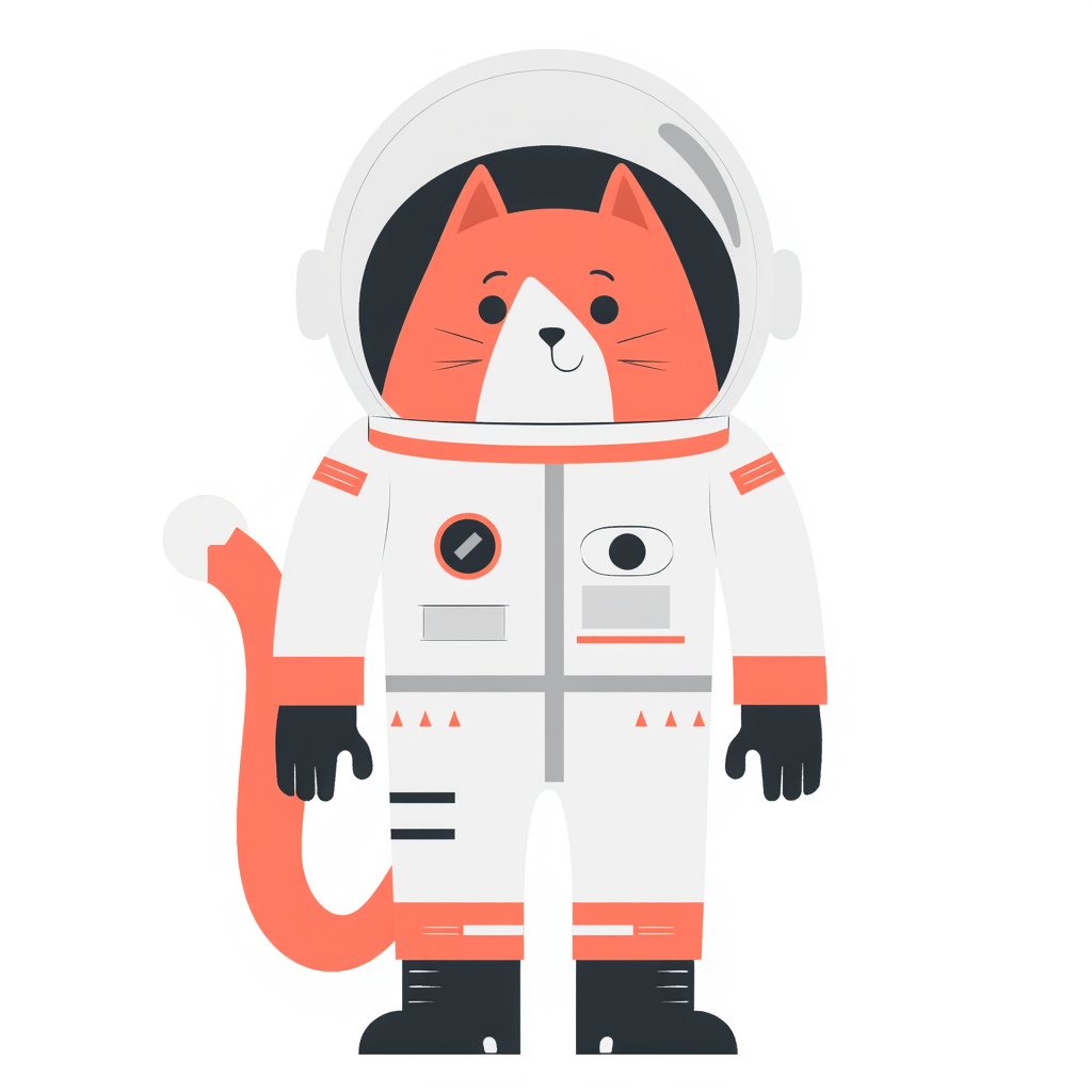 a cat astronaut