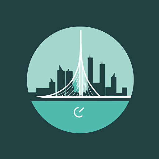 corporate logo of rotterdam, clean, simple, modern, business , vector, color shades