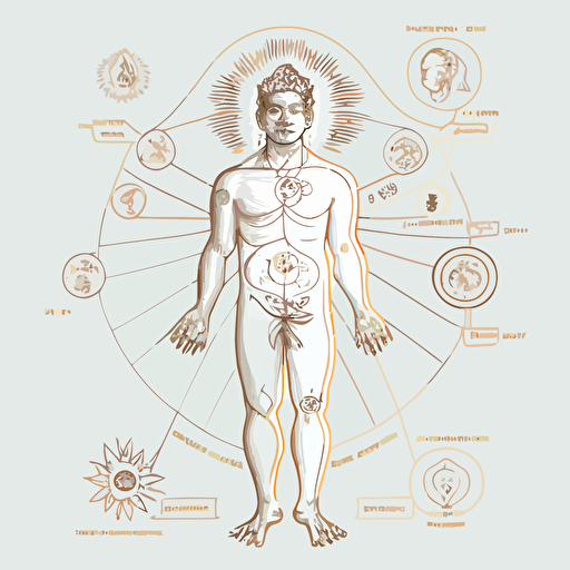 tantra nadi chakra subtle body bliss anatomy sattvic wisdom sun moon masculine feminine energy principles asana shankara upanishad veda meditation isometric hand drawn sketches line drawing illustration vector thuemorse network river system